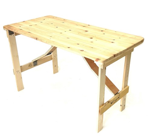 4ft wooden trestle - wooden, table
