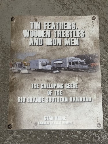 Tin feathers wooden trestles - tin,