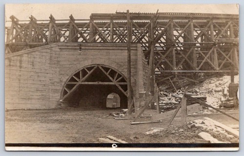 Antique railroad trestle - antique,
