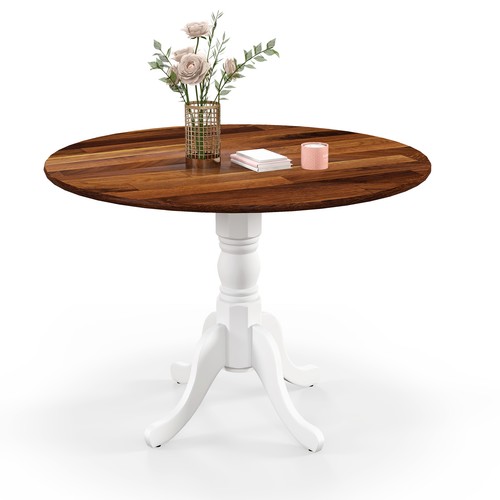 Costway wooden dining table - wooden,
