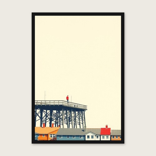 Wooden trestle jetty riso - a,