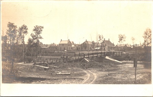 Postcard village scene with - postcard,