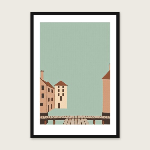 Wooden trestle jetty - wooden,