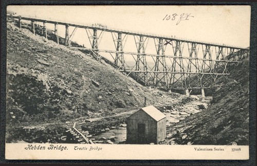 Hebden bridge wooden - bridge,