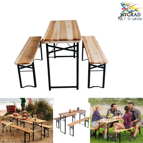 Beer table bench set - set, folding