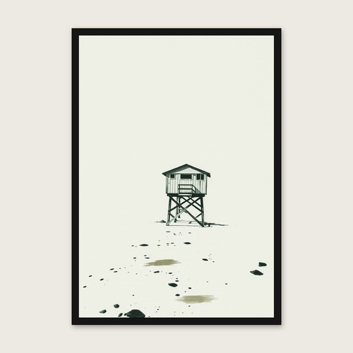 Wooden trestle jetty ink - wooden,