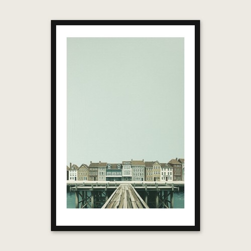 Wooden trestle jetty - jetty, street
