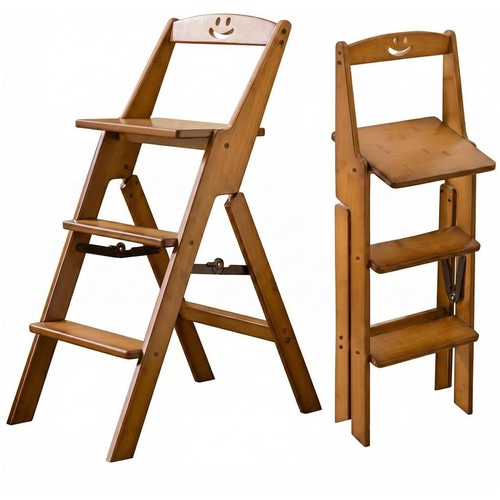 Folding wooden step - folding,