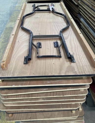 Wooden trestle table 180cm - table,