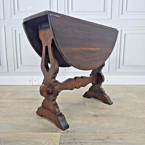 Antique drop leaf table wooden - leaf,