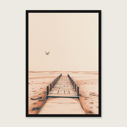 Wooden trestle jetty - a,