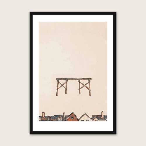 Wooden trestle jetty - jetty, street