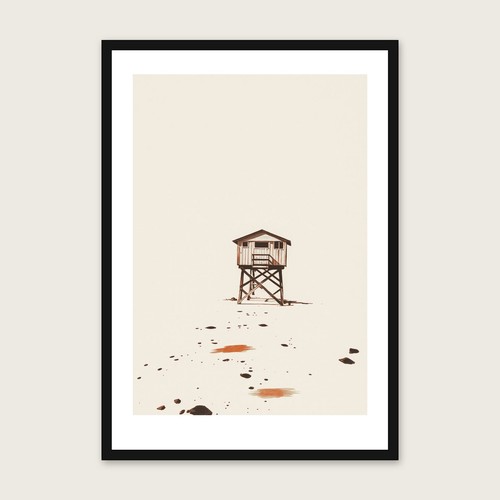 Wooden trestle jetty ink - a,