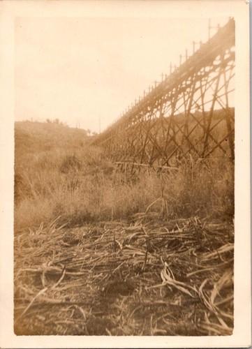 Vintage photo wooden trestle - vintage,