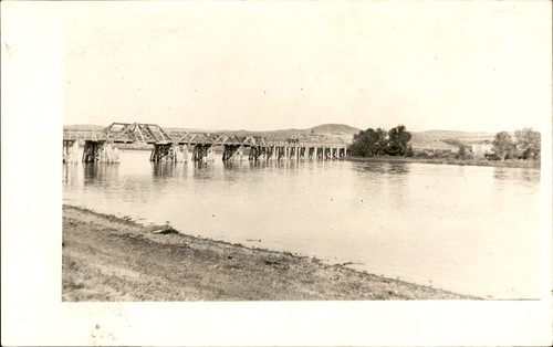 Rppc vintage wooden trestle - vintage,
