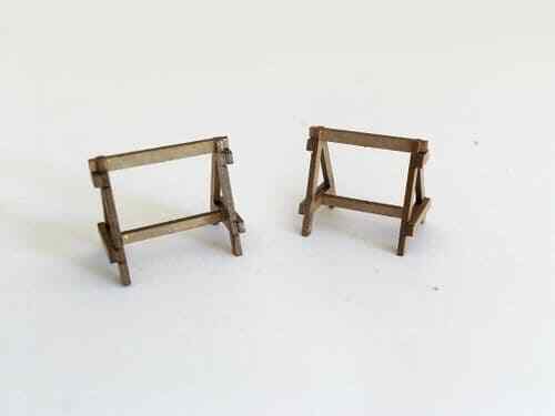 Wooden trestles pack - of, 18