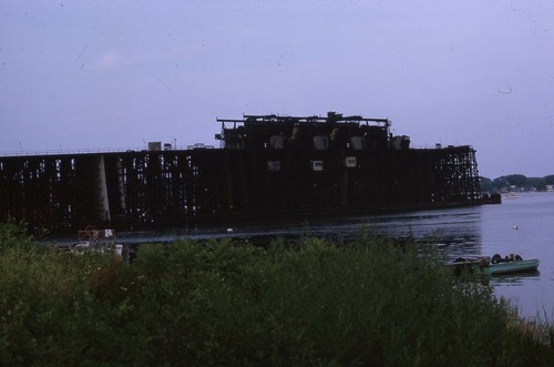 Large wooden trestle - wooden,