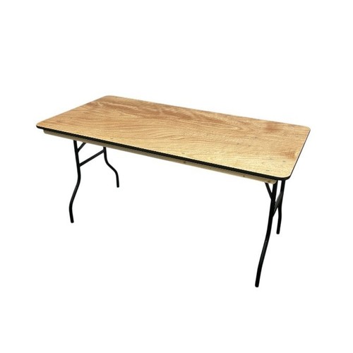 5ft varnished wooden table - 5ft,