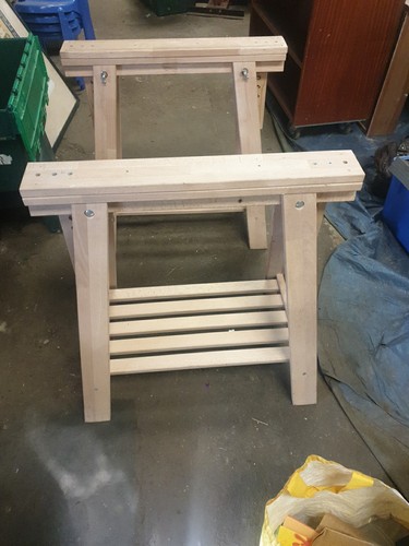 Mittback trestle table - trestle,