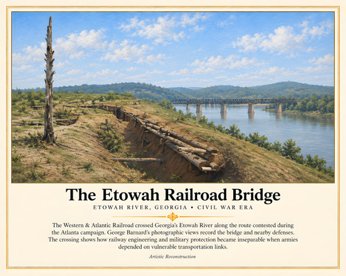 Etowah railroad bridge wooden - etowah,